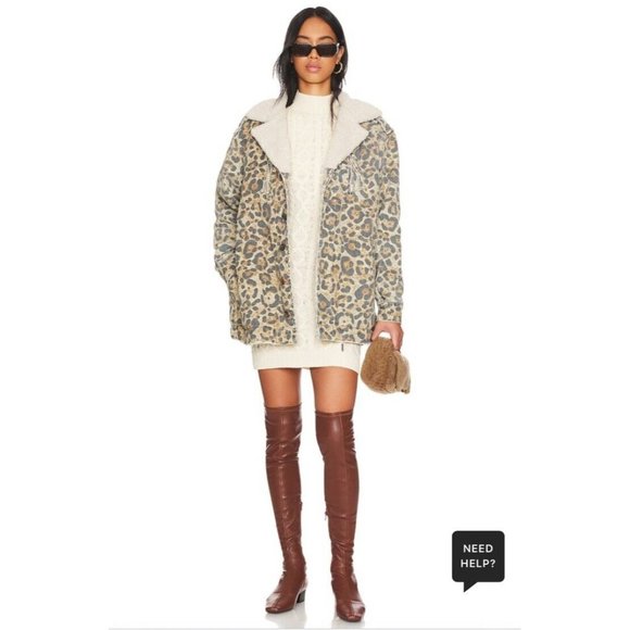 SER.O.YA Frankie Jacket Leopard Animal Print - Picture 1 of 5